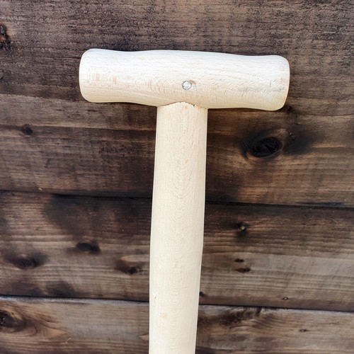 Long solid wooden shovel - long,